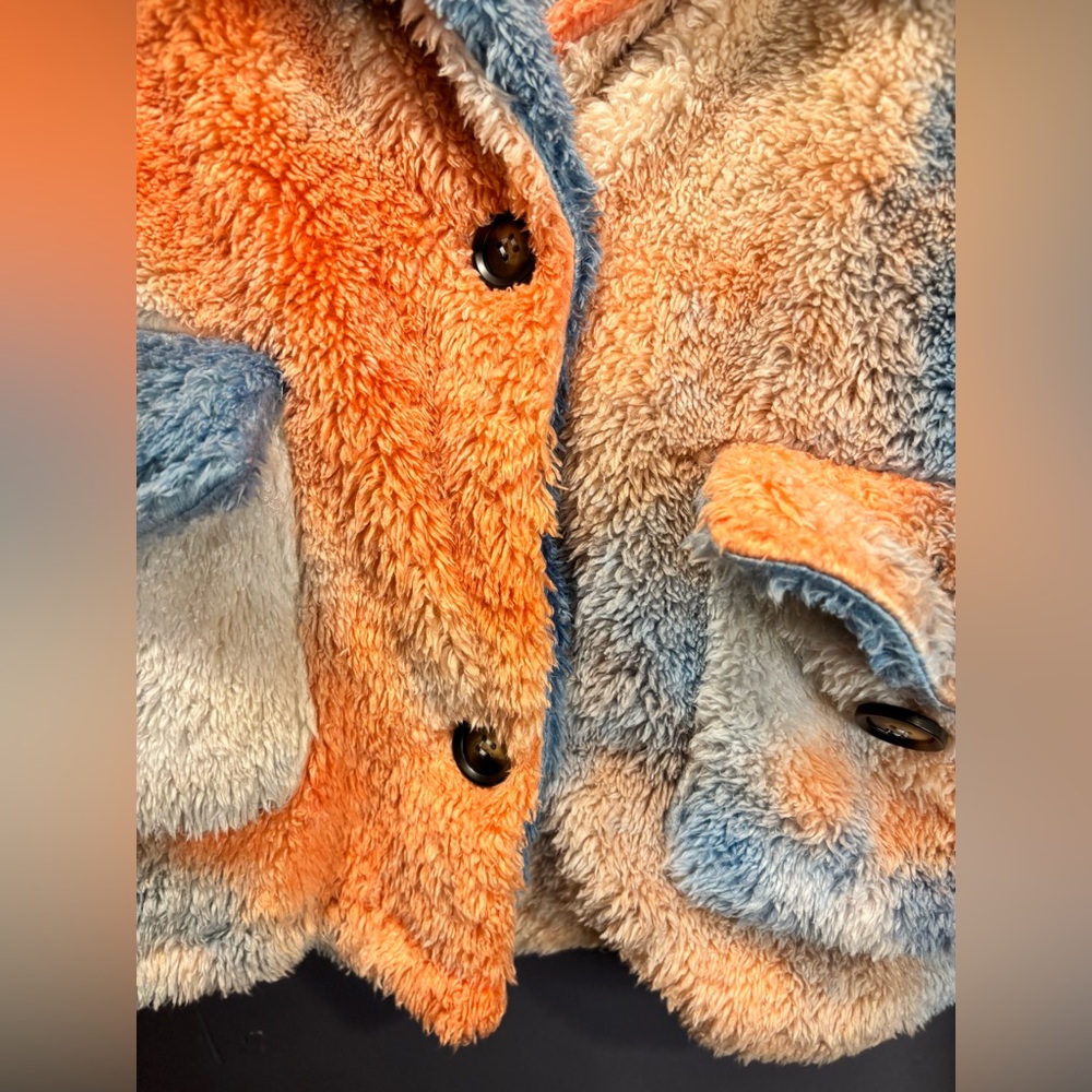Plus Teddy Button Up Coat - Picture 5 of 11